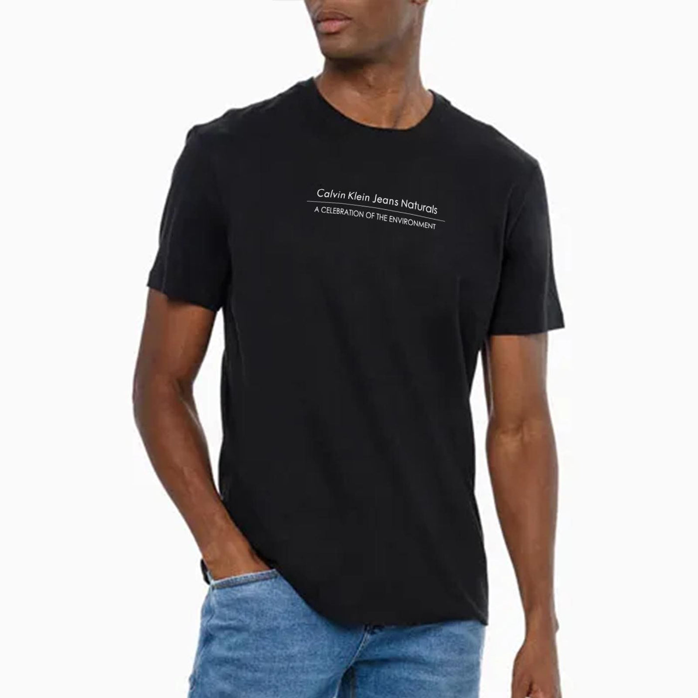 Camiseta Calvin Klein Jeans Masculina Institutional New Logo Preta